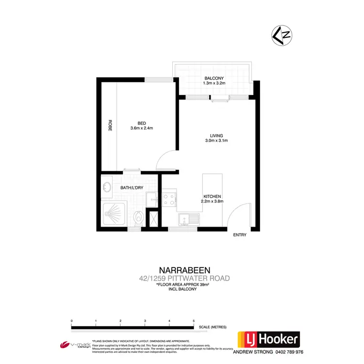 Floorplan of Homely apartment listing, 42/1259 Pittwater Road, Narrabeen NSW 2101