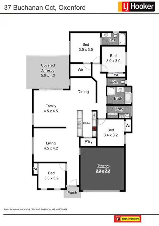Floorplan of Homely house listing, 37 Buchanan Circuit, Oxenford QLD 4210