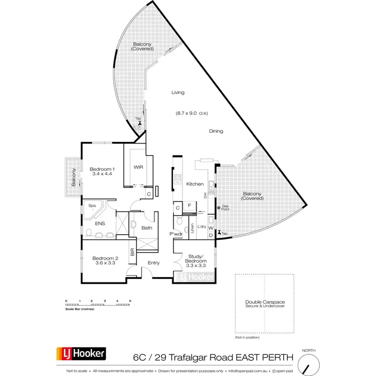 Floorplan of Homely apartment listing, 6C/29 Trafalgar Road, East Perth WA 6004