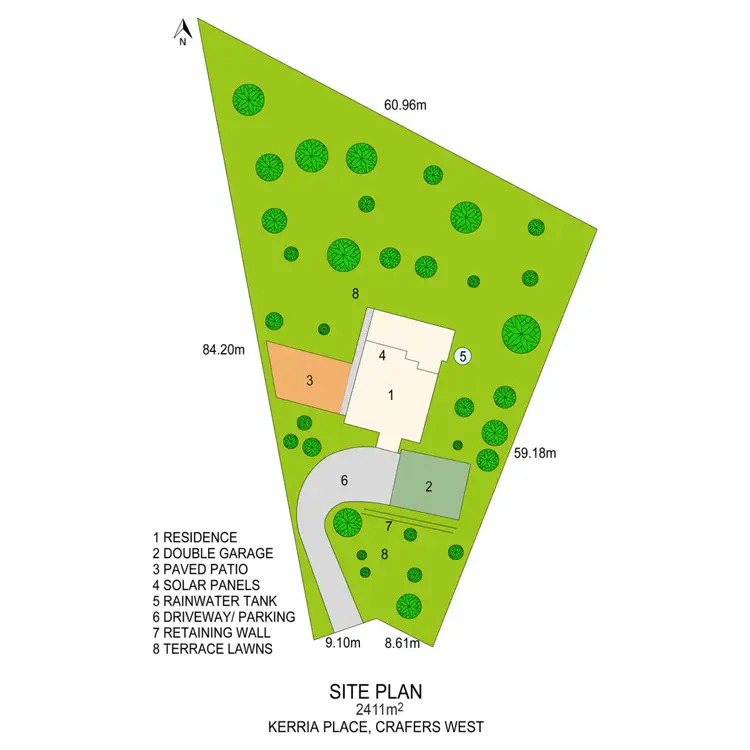Floorplan of Homely house listing, 4 Kerria Place, Crafers West SA 5152