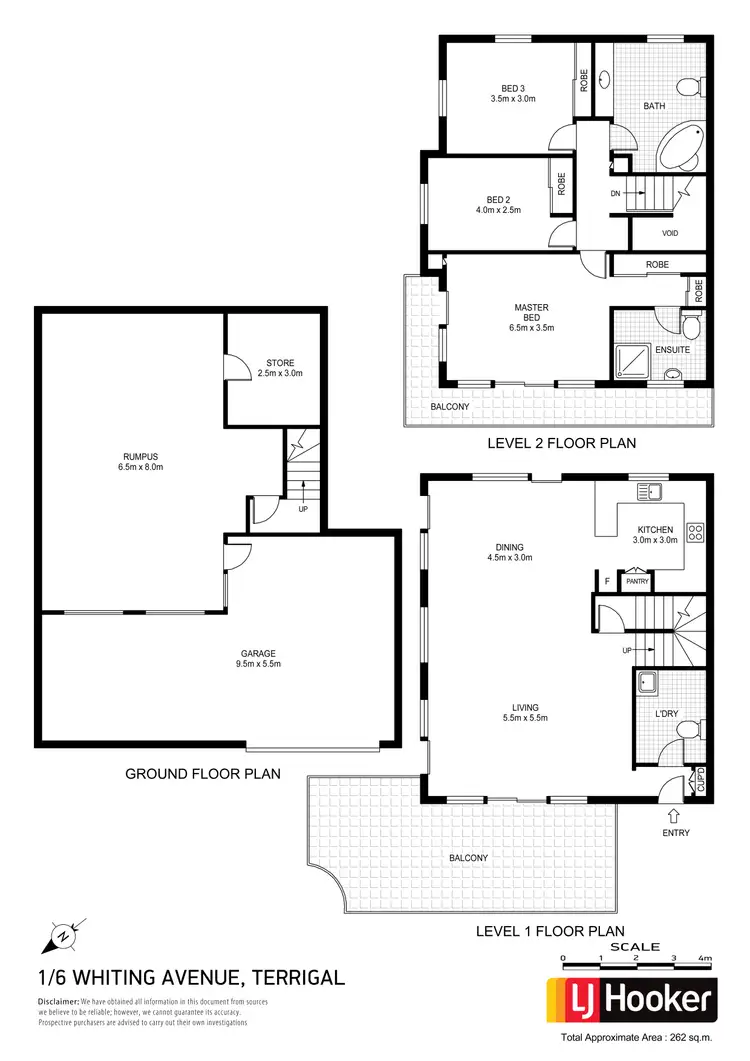 Floorplan of Homely townhouse listing, 1/6 Whiting Avenue, Terrigal NSW 2260