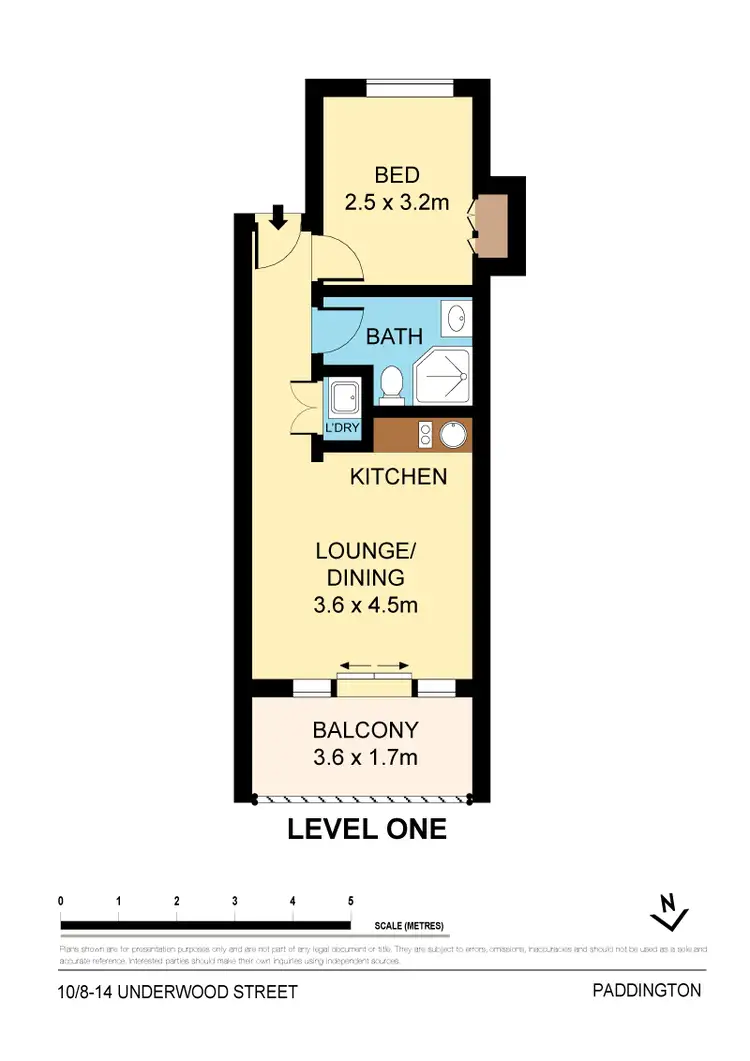 Floorplan of Homely apartment listing, 10/8 Underwood Street, Paddington NSW 2021