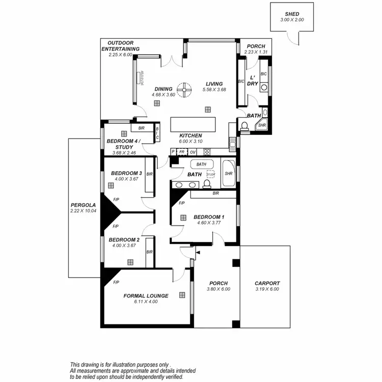Floorplan of Homely house listing, 6 The Grove, Dulwich SA 5065