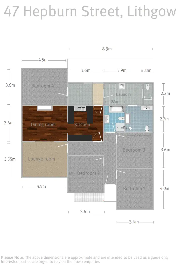 Floorplan of Homely house listing, 47 Hepburn Street, Lithgow NSW 2790
