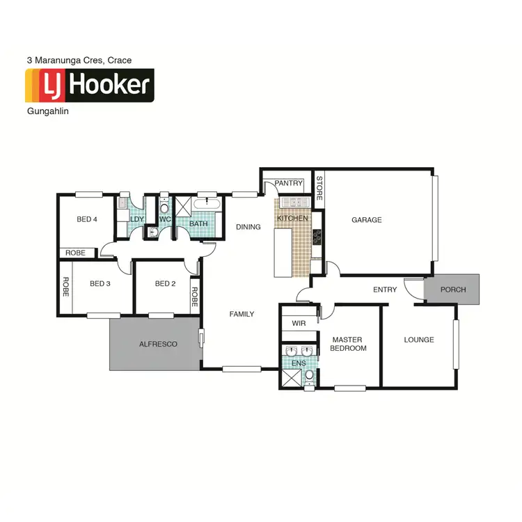 Floorplan of Homely house listing, 3 Maranunga Crescent, Crace ACT 2911