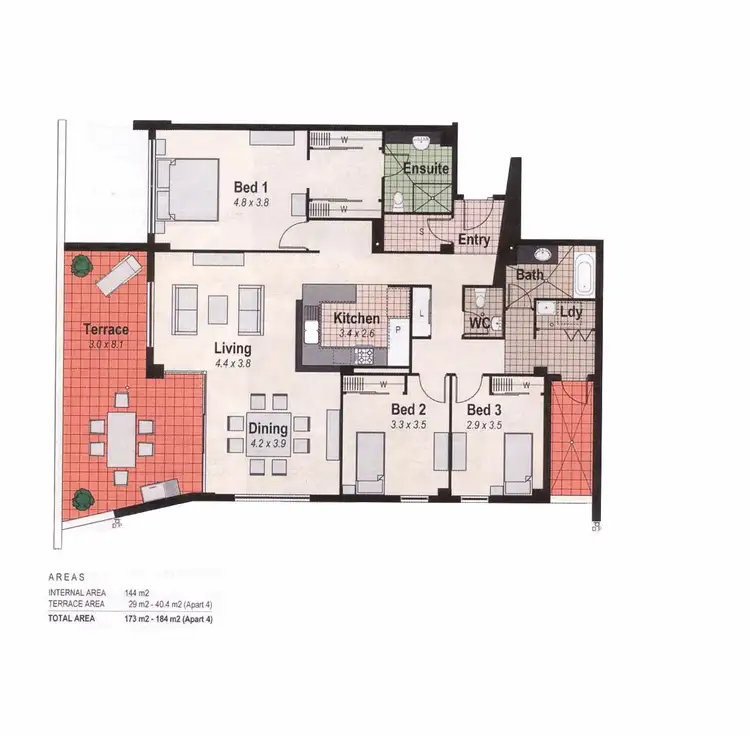 Floorplan of Homely apartment listing, 1/492 The Esplanade, Warners Bay NSW 2282