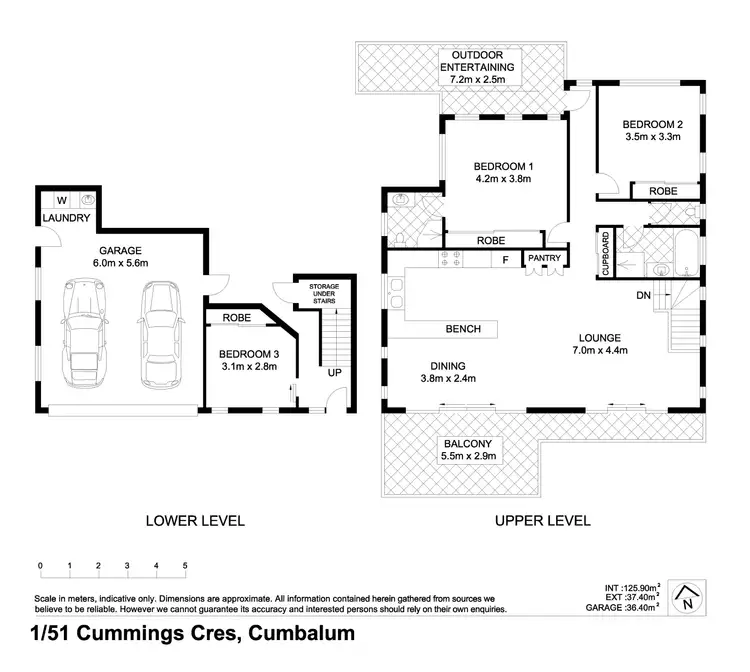 Floorplan of Homely semi-detached listing, 1/51 Cummings Crescent, Ballina NSW 2478