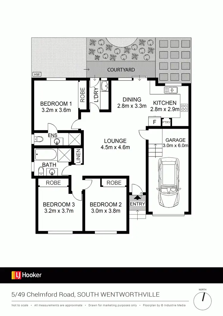 Floorplan of Homely villa listing, 5/49 Chelmsford Road, South Wentworthville NSW 2145