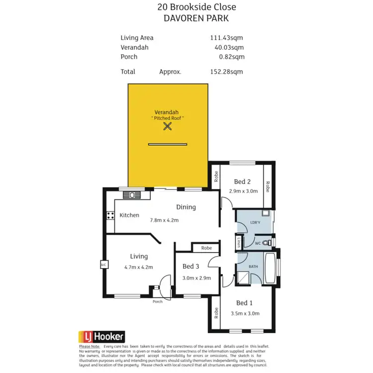 Floorplan of Homely house listing, 20 Brookside Close, Davoren Park SA 5113