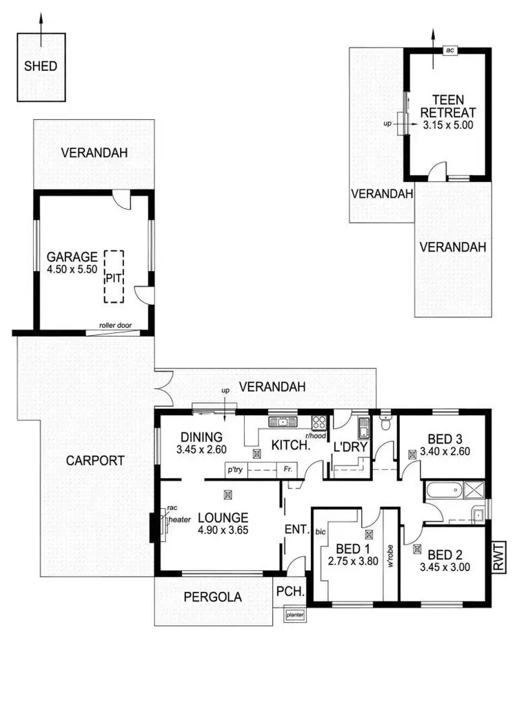 Floorplan of Homely house listing, 40 Maldon Avenue, Mitchell Park SA 5043