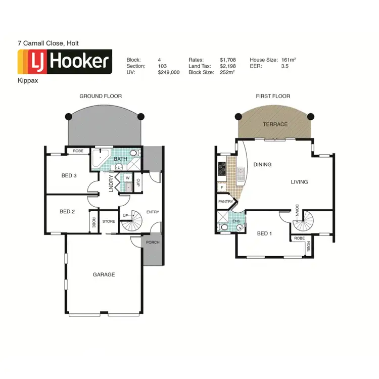Floorplan of Homely house listing, 7 Carnall Close, Holt ACT 2615