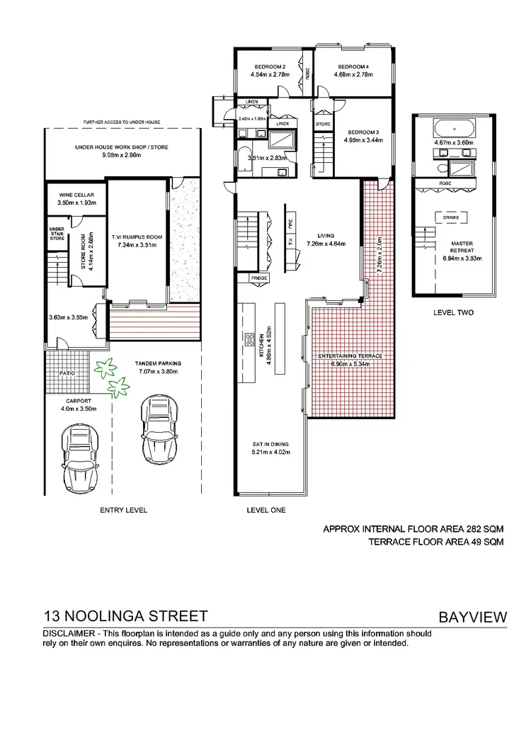 Floorplan of Homely house listing, 13 Noolinga Road, Bayview NSW 2104