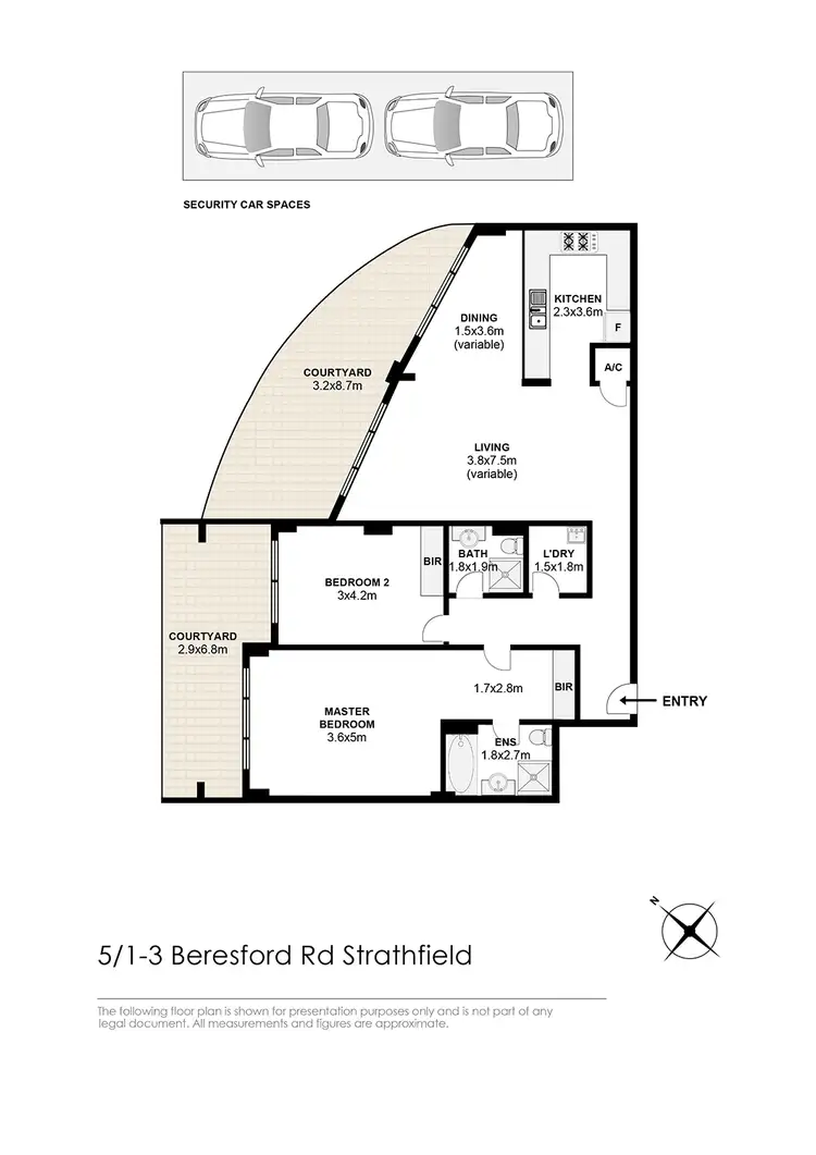 Floorplan of Homely apartment listing, 5/1-3 Beresford Road, Strathfield NSW 2135