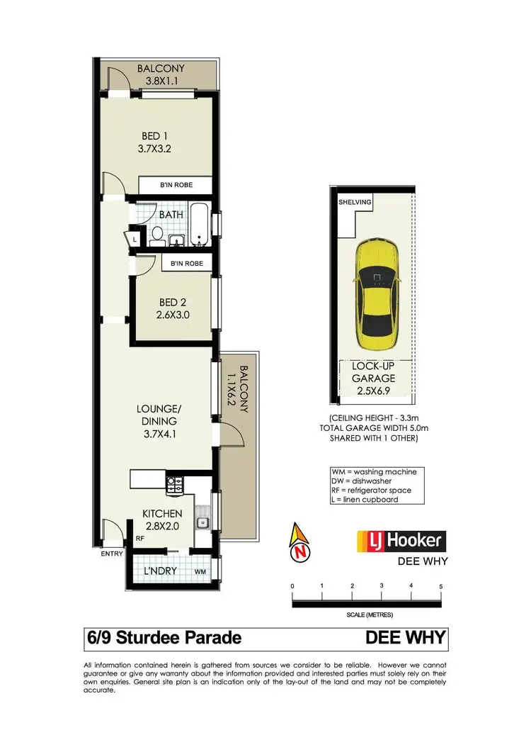 Floorplan of Homely apartment listing, 6/9 Sturdee Parade, Dee Why NSW 2099