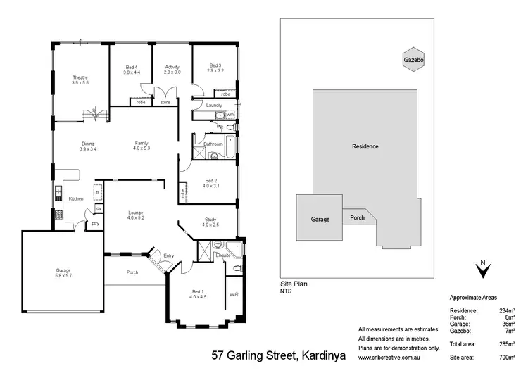 Floorplan of Homely house listing, 57 Garling Street, Kardinya WA 6163