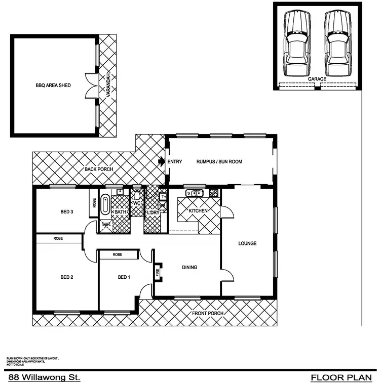 Floorplan of Homely house listing, 88 Willawong Street, Young NSW 2594
