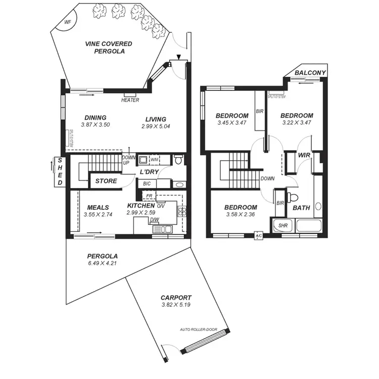 Floorplan of Homely townhouse listing, 6/121 Walkerville Terrace, Walkerville SA 5081