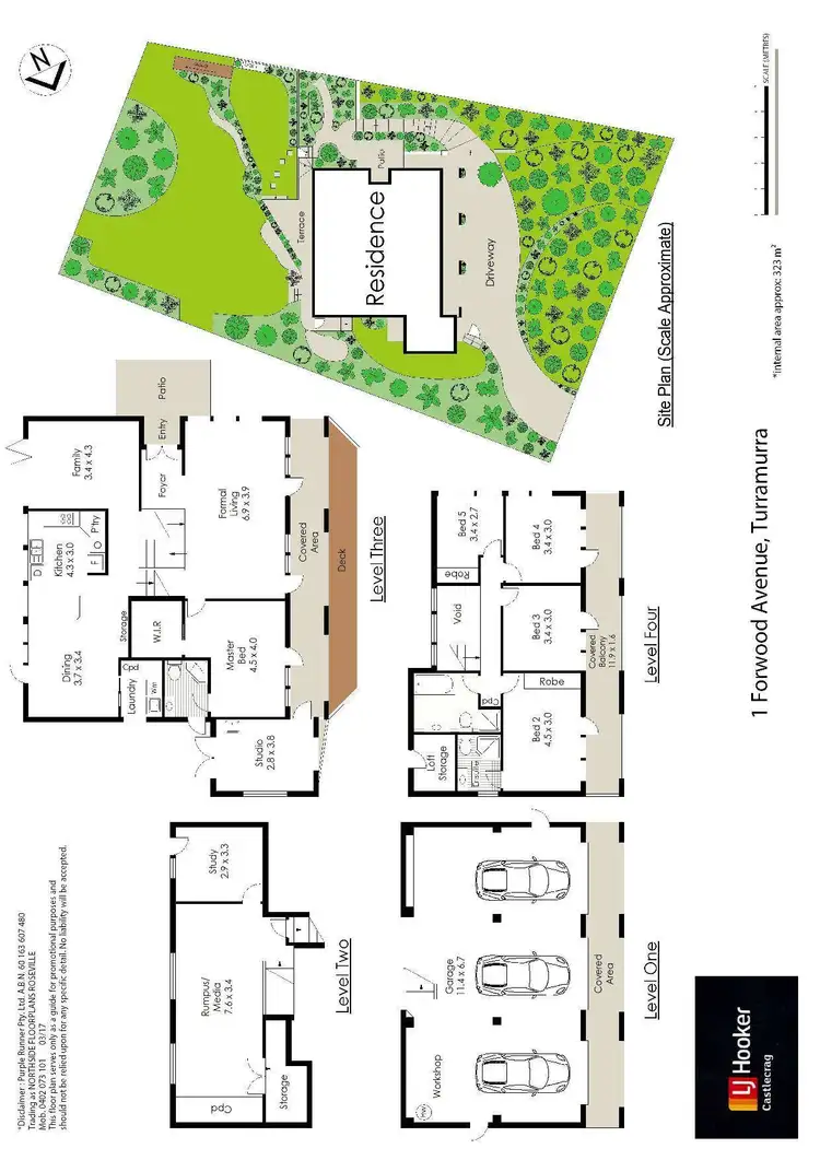 Floorplan of Homely house listing, 1 Forwood Avenue, Turramurra NSW 2074