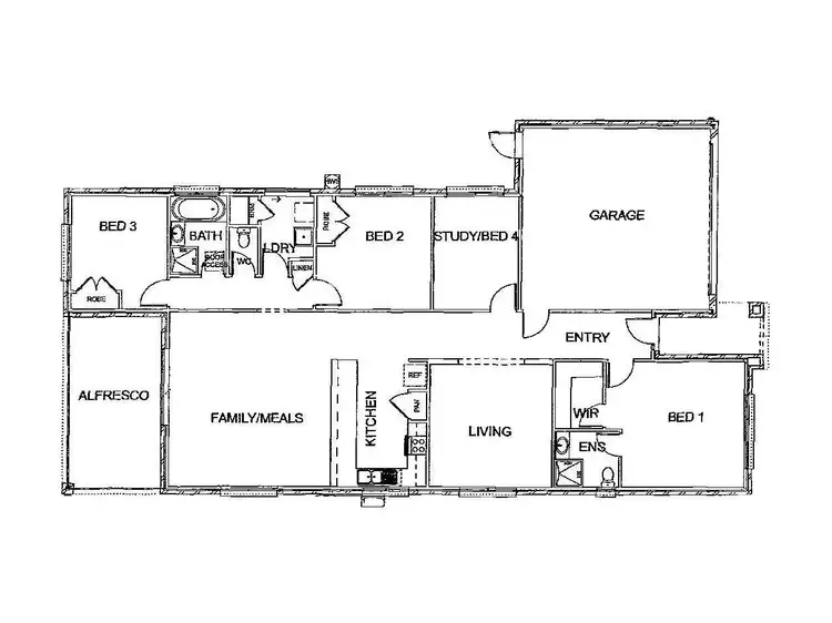 Floorplan of Homely house listing, 17 Hydrangea Drive, Point Cook VIC 3030