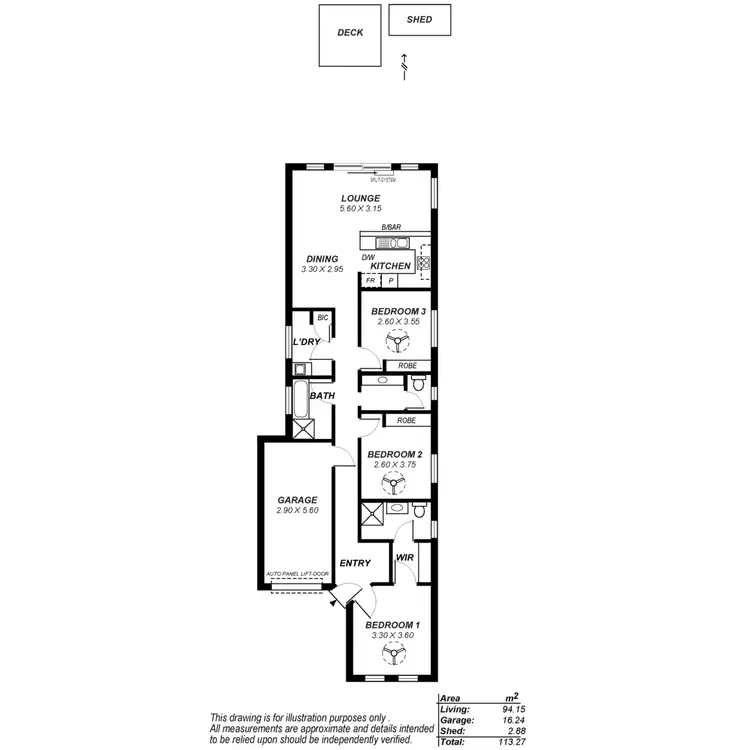 Floorplan of Homely house listing, 7 Berryman Street, Greenacres SA 5086