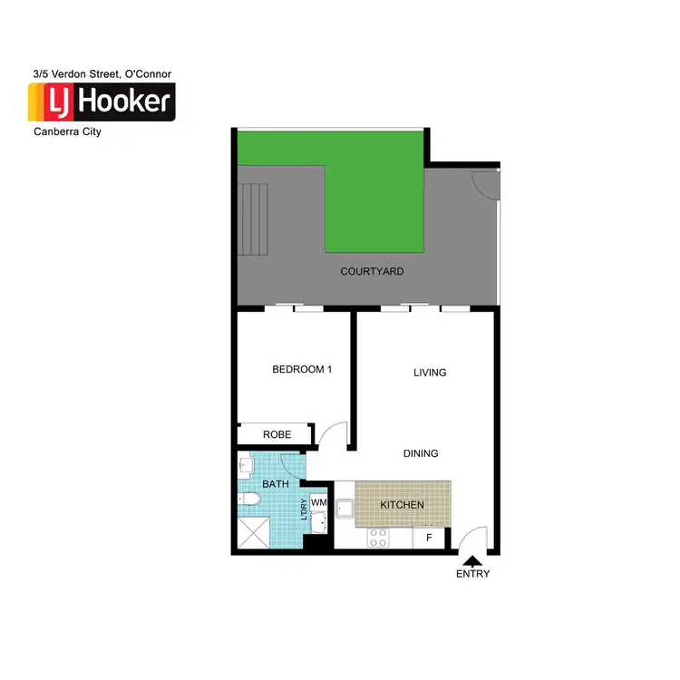Floorplan of Homely unit listing, 3/5 Verdon Street, O'connor ACT 2602