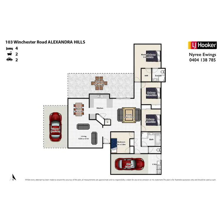 Floorplan of Homely house listing, 103 Winchester Road, Alexandra Hills QLD 4161
