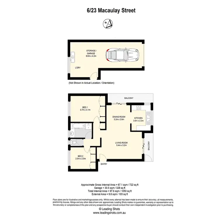 Floorplan of Homely unit listing, 6/23 Macaulay Street, Coorparoo QLD 4151
