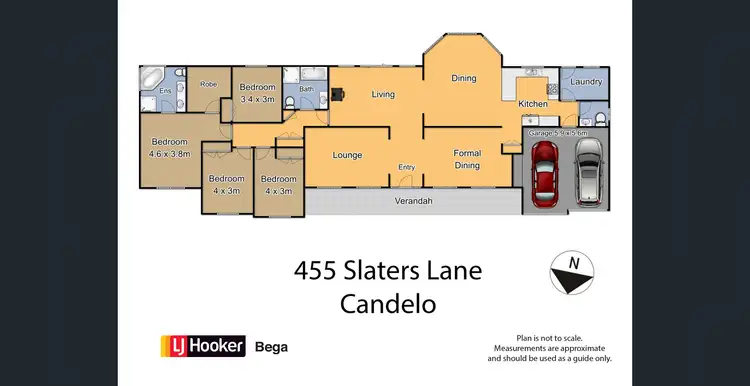 Floorplan of Homely rural property listing, 455 Slaters Lane, Candelo NSW 2550
