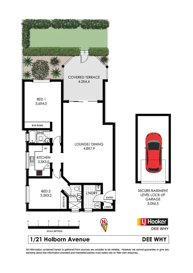 Floorplan of Homely unit listing, 1/21-27 Holborn Avenue, Dee Why NSW 2099
