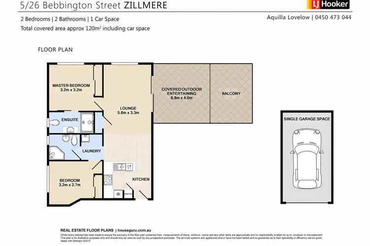 Floorplan of Homely unit listing, Unit 5/26 Bebbington Street, Zillmere QLD 4034
