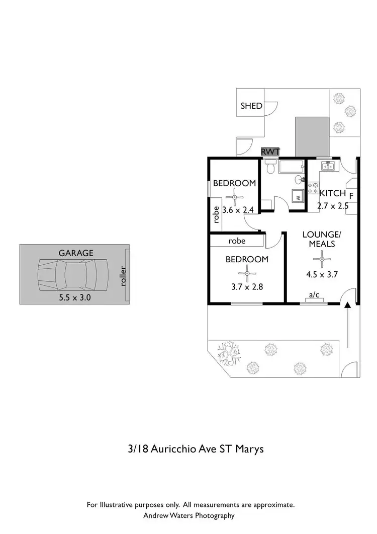 Floorplan of Homely unit listing, 3/18 Auricchio Avenue, St Marys SA 5042