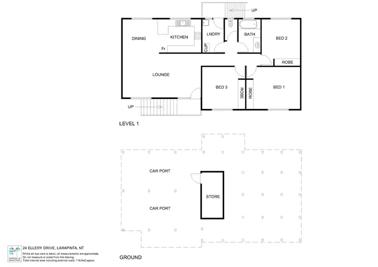 Floorplan of Homely house listing, 24 Ellery Drive, Larapinta NT 875