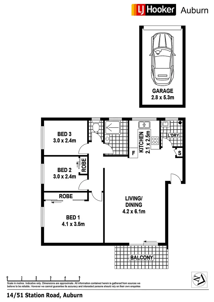 Floorplan of Homely apartment listing, 14/51-53 Station Rd, Auburn NSW 2144