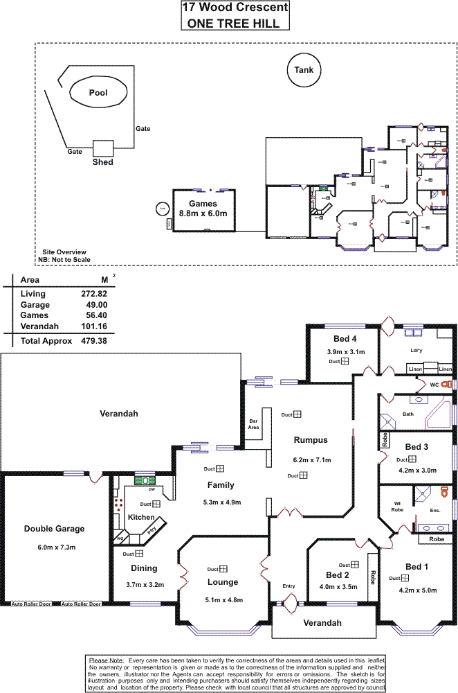 Floorplan of Homely house listing, 17 Wood Crescent, One Tree Hill SA 5114