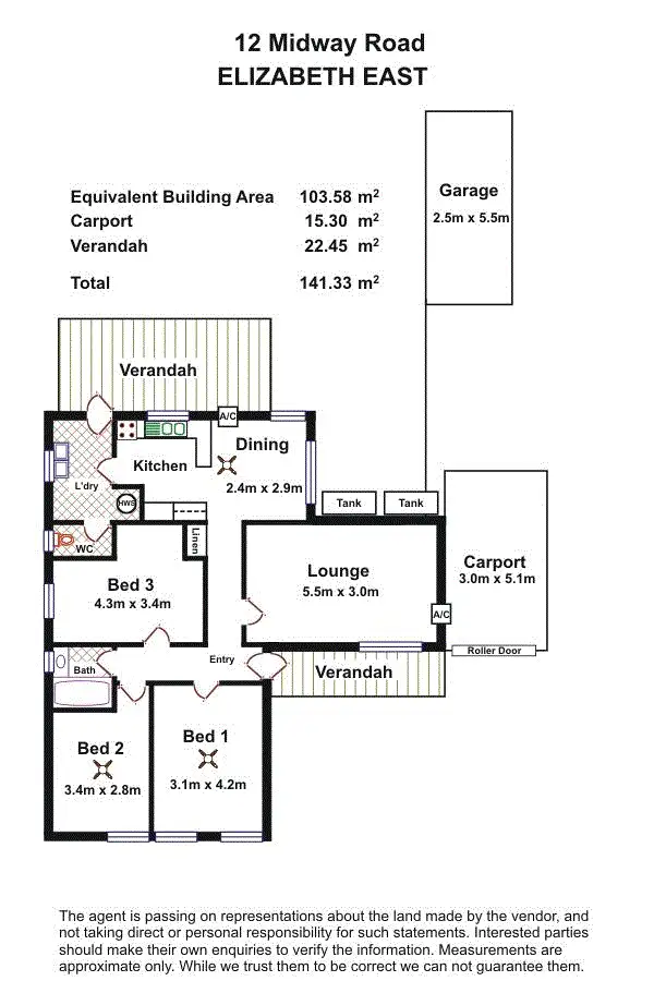 Floorplan of Homely house listing, 12 Midway Road, Elizabeth East SA 5112