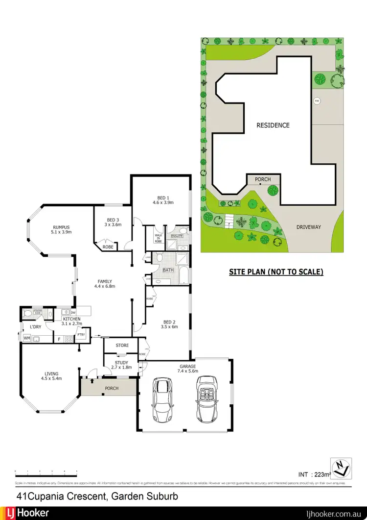 Floorplan of Homely house listing, 41 Cupania Crescent, Garden Suburb NSW 2289