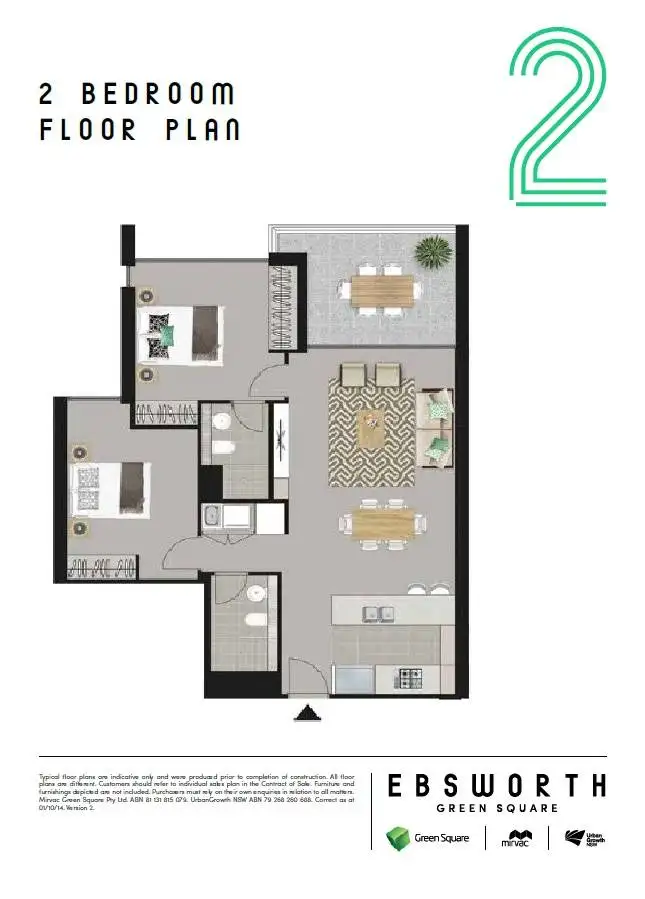 Floorplan of Homely apartment listing, 701/28 Ebsworth Street, Zetland NSW 2017