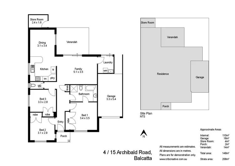 Floorplan of Homely house listing, 4/15 Archibald Road, Balcatta WA 6021
