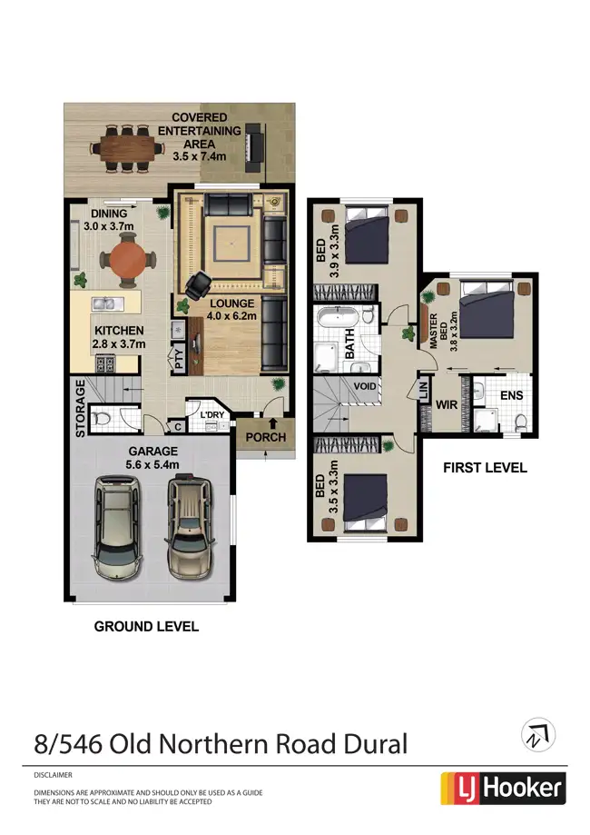 Floorplan of Homely townhouse listing, 8/546 Old Northern Road, Dural NSW 2158