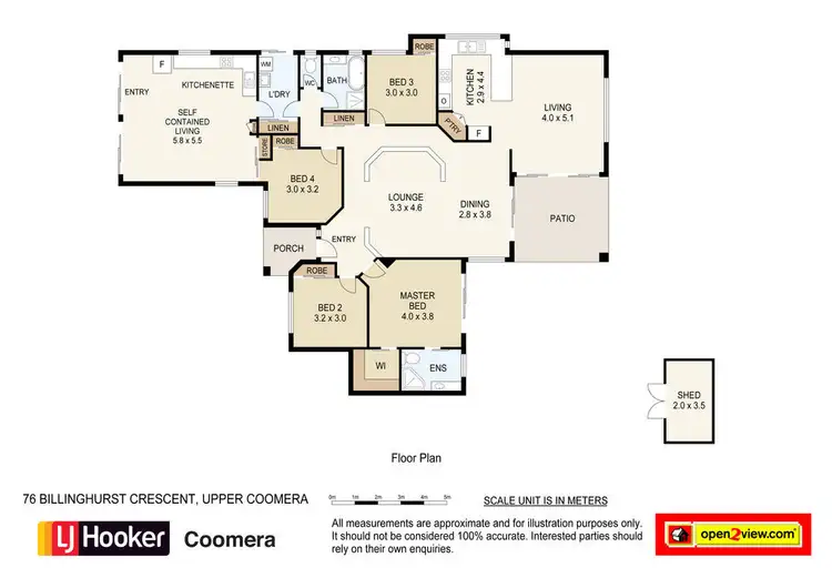 Floorplan of Homely house listing, 76 Billinghurst Crescent, Upper Coomera QLD 4209
