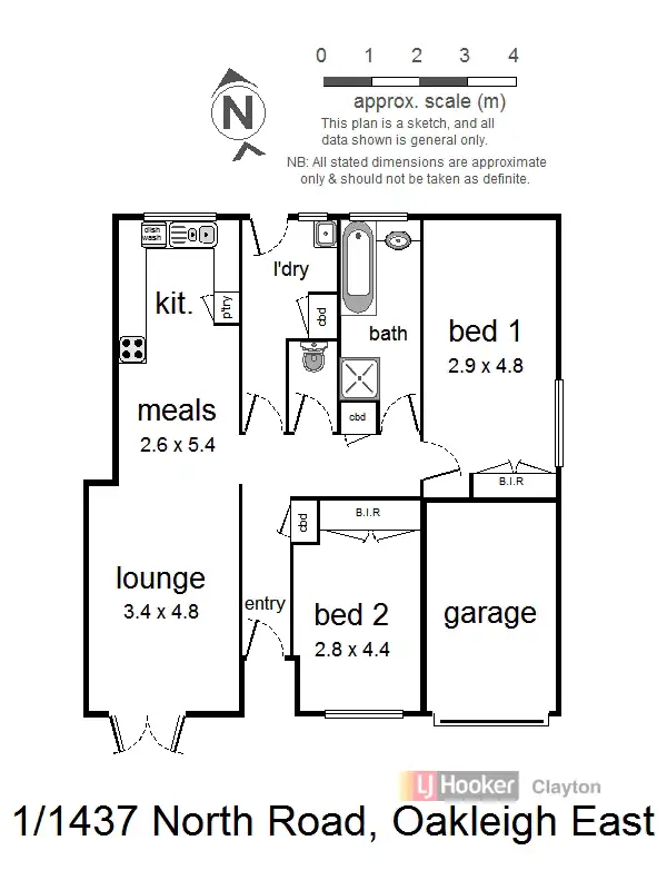 Floorplan of Homely unit listing, 1/1437 North Road, Oakleigh East VIC 3166
