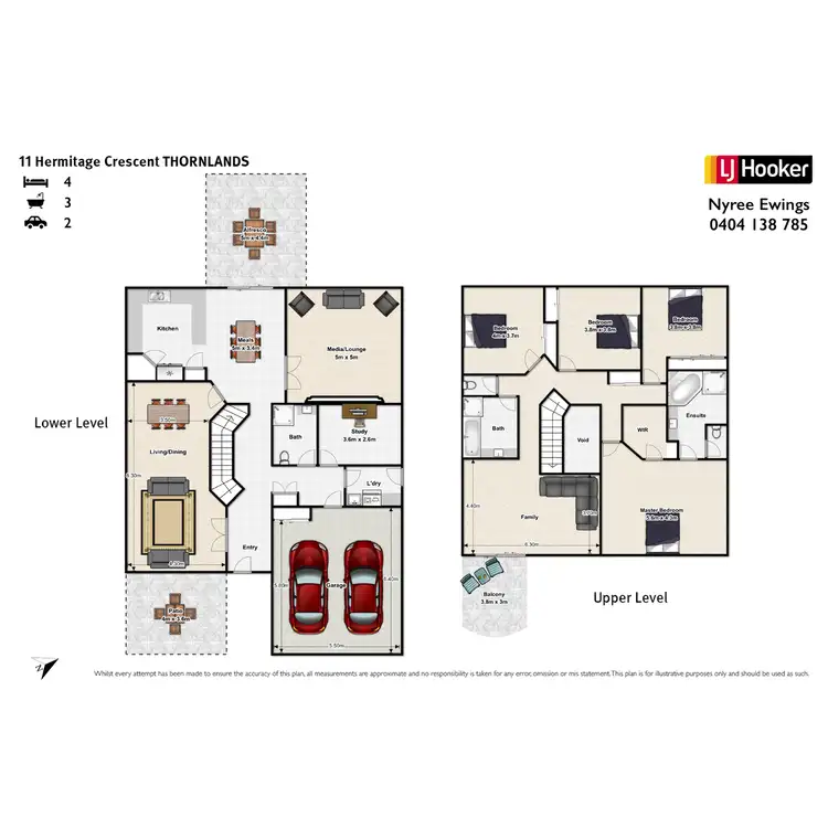 Floorplan of Homely house listing, 11 Hermitage Crescent, Thornlands QLD 4164