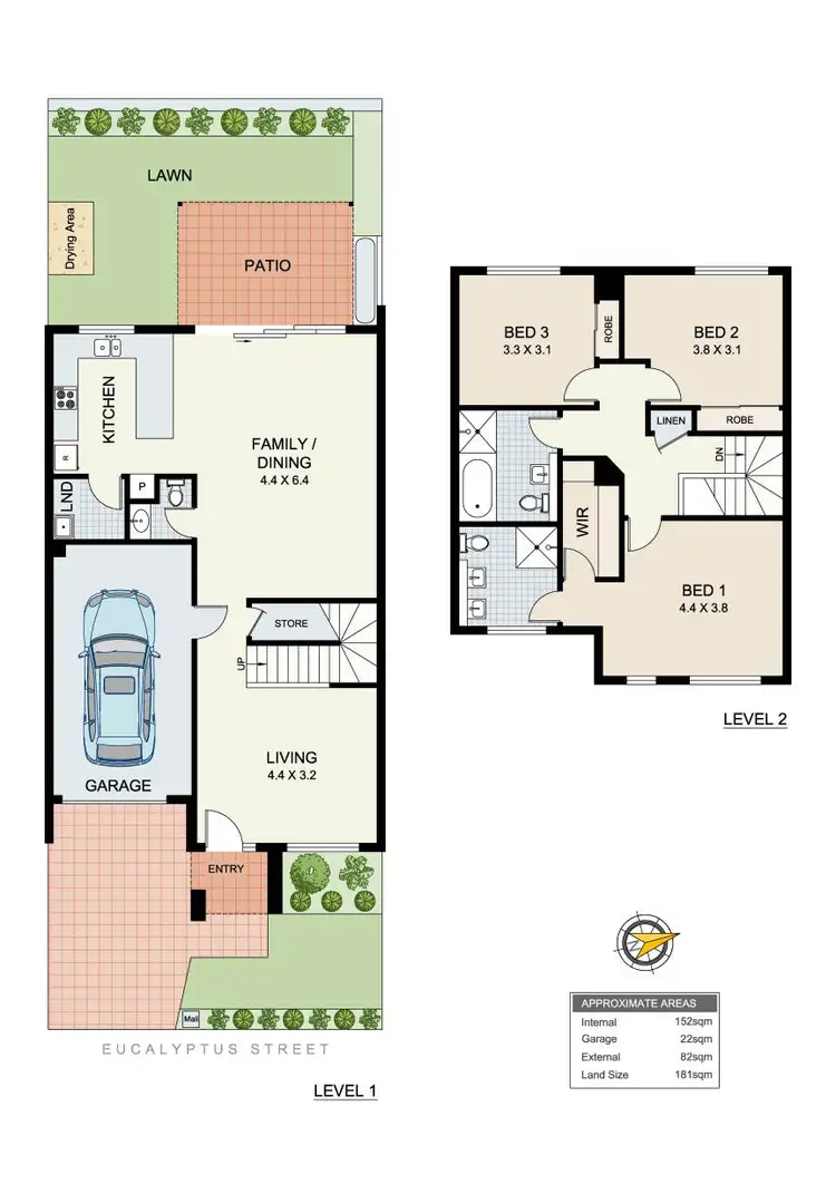 Floorplan of Homely townhouse listing, 23 Eucalyptus Street, Lidcombe NSW 2141