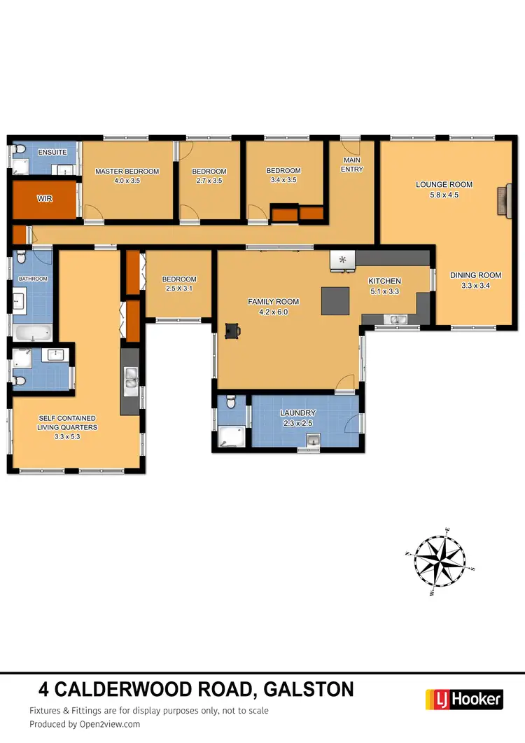 Floorplan of Homely rural property listing, 4 Calderwood Road, Galston NSW 2159