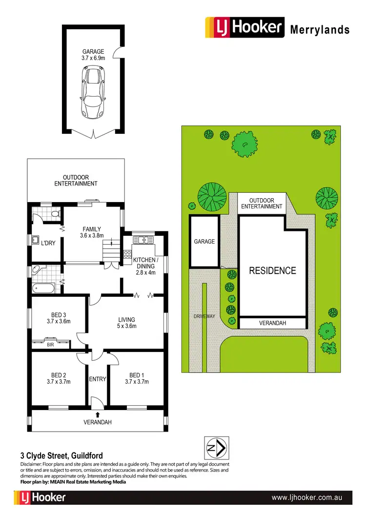 Floorplan of Homely house listing, 3 Clyde St, Guildford NSW 2161