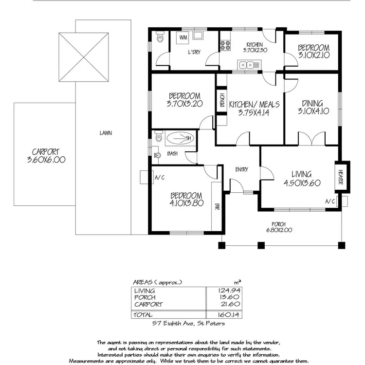 Floorplan of Homely house listing, 57 Eighth Avenue, St Peters SA 5069