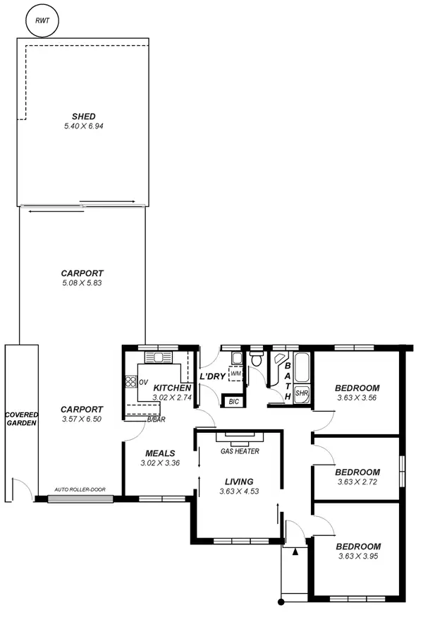 Floorplan of Homely house listing, 65 Wyatt Road, Parafield Gardens SA 5107