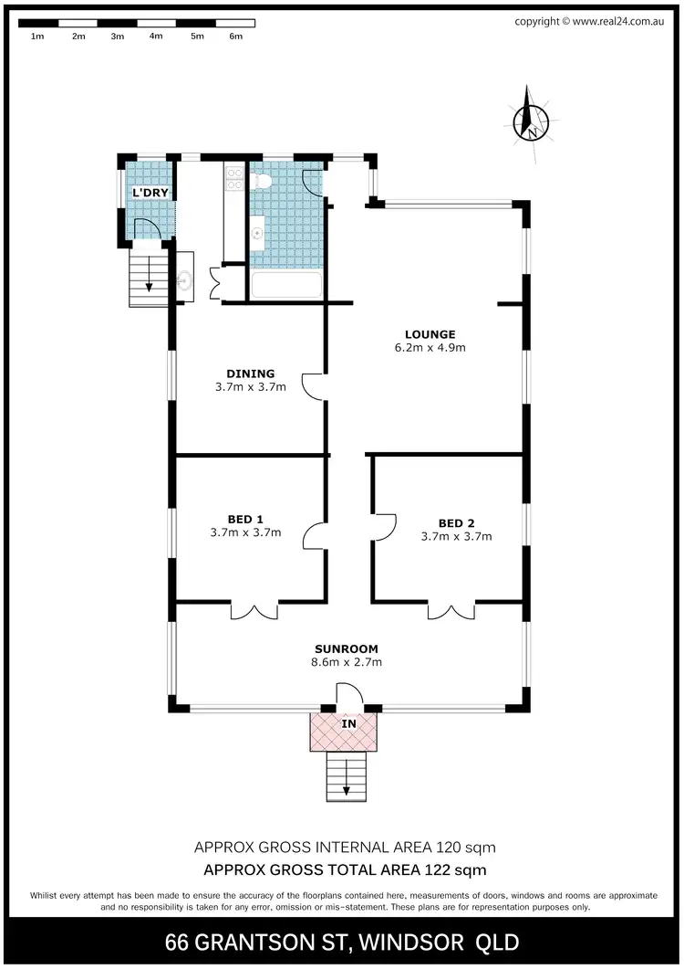 Floorplan of Homely house listing, 66 Grantson Street, Windsor QLD 4030