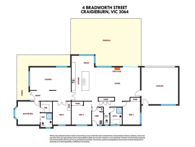 Floorplan of Homely house listing, 4 Bradworth Street, Craigieburn VIC 3064