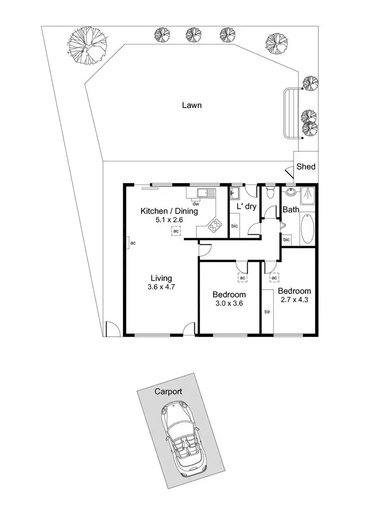 Floorplan of Homely unit listing, 16/14 Robson Road, Hectorville SA 5073